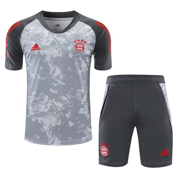 Trainingsshirt Bayern Anzüge 2021-2022 Grau Günstige Fußballtrikots